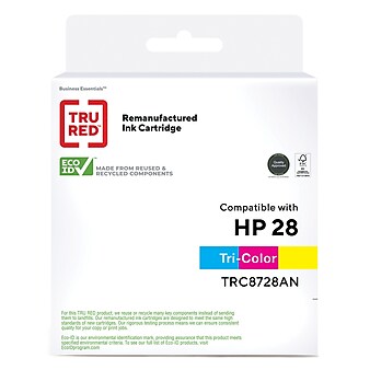 TRU RED™ Remanufactured Tri-Color Standard Yield Ink Cartridge Replacement for HP 28 (C8728AN)