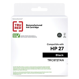 TRU RED™ Remanufactured Black Standard Yield Ink Cartridge Replacement for HP 27 (C8727AN)