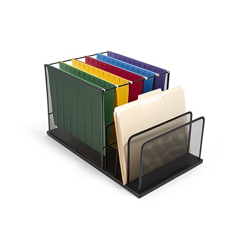 Shop Staples For Tru Red 4 Compartment Wire Mesh File Organizer