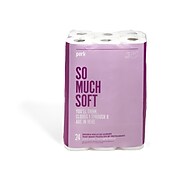 Perk™ Ultra Soft 2-Ply Standard Toilet Paper, White, 154 Sheets/Roll, 24 Rolls/Case (PK55155)