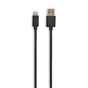 NXT Technologies™ 6 Ft. Braided Lightning to USB Cable, Black (NX54352)