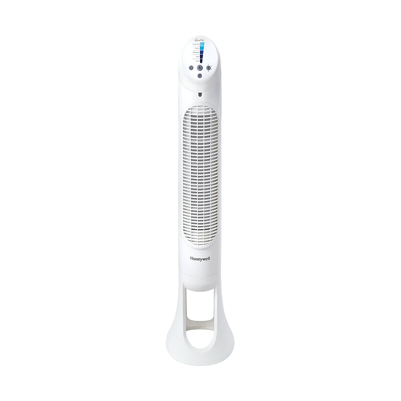 Honeywell QuietSet 32.8"H 5 Speed Oscillating Tower Fan, White (HYF260) image 1