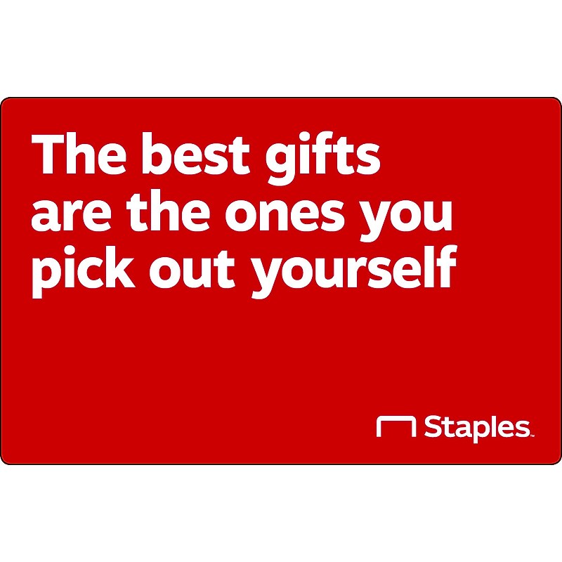 Staples Best Gifts $25 Gift Card image 1