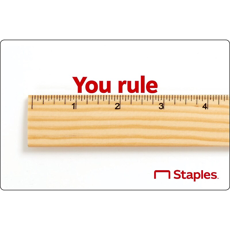 Staples You Rule $75 Gift Card image 1