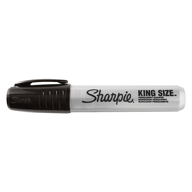 Sharpie King Size Permanent Marker, Chisel Tip, Black (15001A) image 1