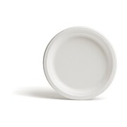 Perk™ Compostable Paper Plates, 9", White, 250/Pack (PK56338)