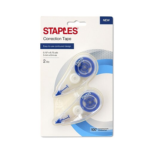 Staples® Correction Tape, 2/Pack at Staples