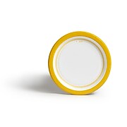 Perk™ Medium-Weight Paper Plates, 6", Yellow/White, 500/Carton (PK54328CT)