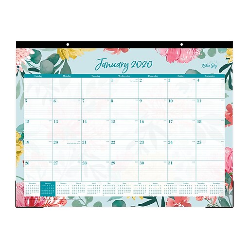 Shop Staples For 2020 Blue Sky 22 X 17 Desk Pad Reflections