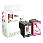 TRU RED™ Remanufactured Black High Yield and Tri-Color Standard Ink Cartridge Replacement for HP 62XL/62 (N9H67FN), 2/Pack