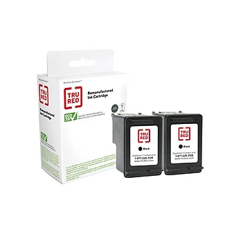 TRU RED™ Remanufactured Black Standard Yield Ink Cartridge Replacement for HP 98 (C9514FN), 2/Pack