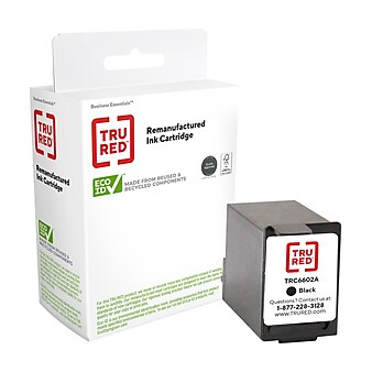 TRU RED™ Remanufactured Black Standard Yield Ink Cartridge Replacement for HP (C6602A)