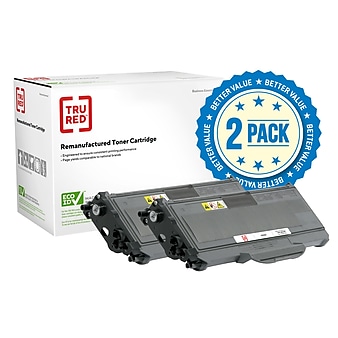 TRU RED™ Remanufactured Black High Yield Toner Cartridge Replacement for Brother TN360 (TN-360), 2/Pack