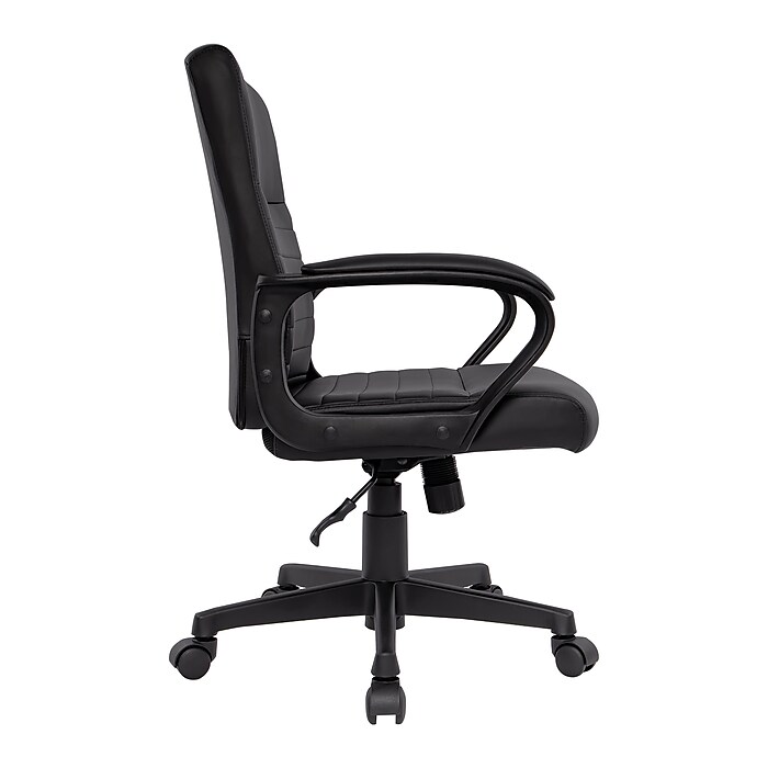 Staples Tervina Ergonomic Luxura Swivel Manager Chair Black 56904V CC Staples