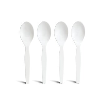 Perk™ Polystyrene Spoon, Medium-Weight, White, 300/Pack (PK56400)