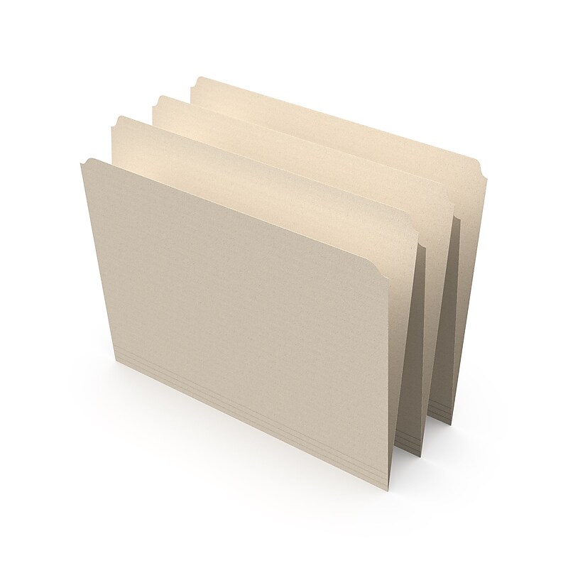 TRU RED™ File Folders, Straight Cut, Letter Size, Manila, 50/Pack (TR541086) image 1