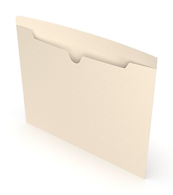 File Folder Jackets Manila Flat-No Expansion Letter Size 100 Pack *NEW*