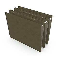 Staples® 100% Recycled Hanging File Folders, Straight Cut, Letter