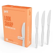 Perk™ Polystyrene Knife, Heavy-Weight, White, 100/Pack (PK56403)