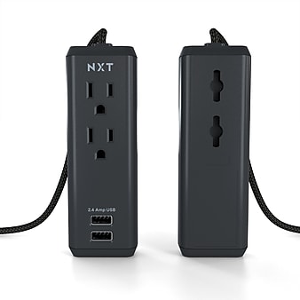 NXT Technologies 8 ft. Extension Cord, 2 Outlet, Black (NX56820)