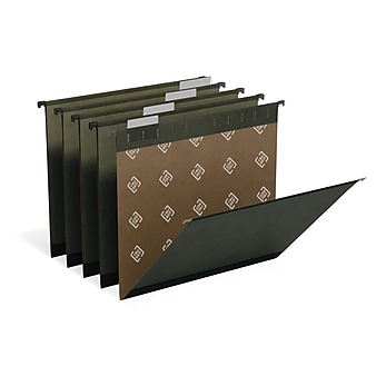 TRU RED™ Premium Hanging File Folder, 5-Tab, Legal Size, Standard Green, 20/Pk (TR45539)
