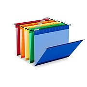 TRU RED™ Premium Hanging File Folders, 5-Tab, Legal Size, Assorted Colors, 20/Pack (TR45541)