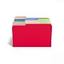Staples File Folders, 1/3-Cut Tab, Letter Size, Assorted, 100/Pack (ST22953-CC)~#|#~s1166705_sc7
