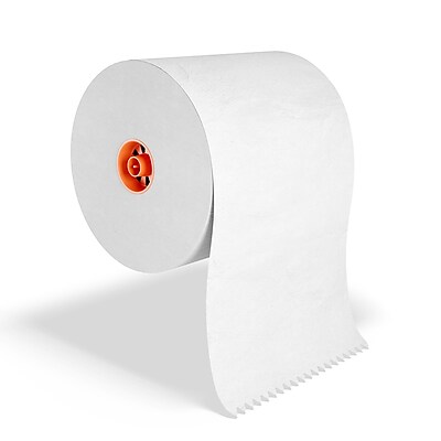 Coastwide Professional J-Series Recycled Hardwound Paper Towels, 1-Ply, 800 ft./Roll, 6 Rolls/Carton | Quill