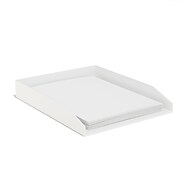 TRU RED™ Front Load Stackable Plastic Letter Tray, White (TR55255)