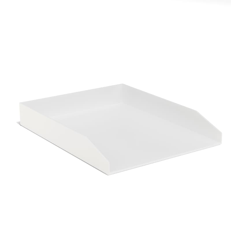 TRU RED™ Front Load Stackable Plastic Letter Tray, White (TR55255) image 1