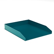 TRU RED™ Front Load Stackable Plastic Letter Tray, Teal (TR55258)