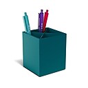 TRU RED™  Divided Plastic Pencil Cup, Teal
