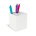 TRU RED™  Divided Plastic Pencil Cup, White