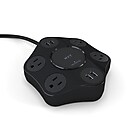 NXT TECHNOLOGIES™  4-OUTLET PLUS USB SURGE PROTECTOR, 8' BRAIDED CORD, 500 JOULES