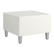 Union & Scale™ Workplace2.0™ 24" Square Laminate Cube Table, Silver Mesh Laminate (UN57450)
