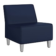 Union & Scale™ Workplace2.0™ Modular Single Seat Armless Chair, Ocean (UN58068)