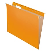 Pendaflex Recycled Hanging File Folders, 1/5 Tab, Letter Size, Orange, 25/Box (81607)