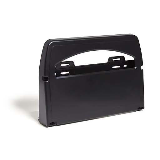 Coastwide Professional™ Toilet Seat Cover Dispenser, Halffold, Black