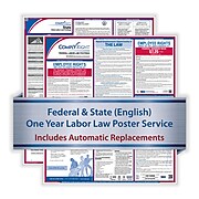 ComplyRight 1 Year Poster Service, California English Federal and State (U1200CCA)