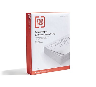 500 Sheets 3 Ream for sale online TRU RED 8.5x11 inch Copy Paper