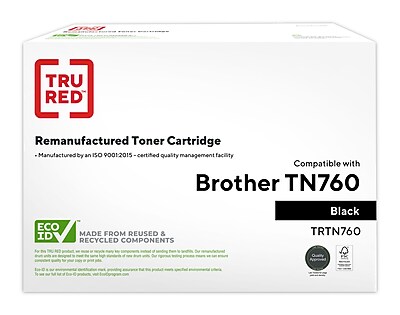 (TN760) Black Remanufactured High Yield Toner Cartridge,Size: xl