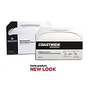 Coastwide Professional™ Toilet Seat Covers, 0.87" x 10.43", 250/Pack, 20 Packs/Carton (CW24775)