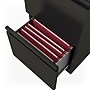 Staples Heavy Duty 2 Drawer Mobile Vertical File Cabinet, Letter Size, 27.75"H x 15"W x 19.88"D, Black (ST60432/24876D)~#|#~s1171084_sc7