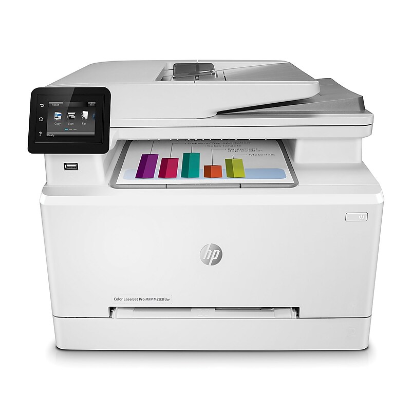 HP Color LaserJet Pro MFP M283fdw Wireless All-in-One Color Laser Printer, Scanner, Copier, Fax, Best for Office (7KW75A)