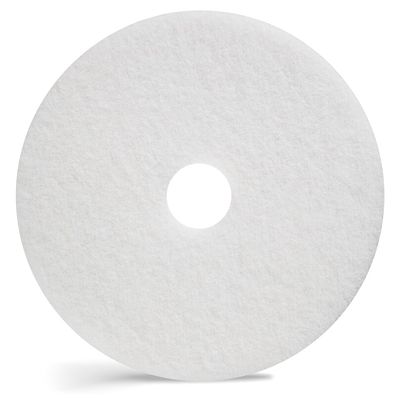 Coastwide Professional™ 20" Polishing Floor Pad, White, 5/Carton (CW22986) image 1