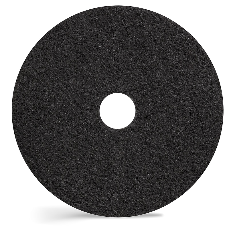Coastwide Professional™ 20" Stripper Floor Pad, Black, 5/Carton (CW22979) image 1
