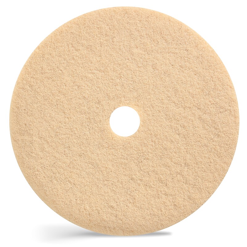Coastwide Professional 27" Burnishing Floor Pad, Tan, 5/Carton (CW24746) image 1