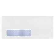 Staples Self Seal Security Tinted #10 Business Envelope, 4 1/8" x 9 1/2", White Wove, 500/Box (511290/99297)