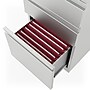 Staples Heavy Duty 3 Drawer Mobile Vertical File Cabinet, Letter Size,  27.75"H x 15"W x 23"D, Light Gray (ST60427-CC)~#|#~s1171775_sc7