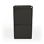Staples Heavy Duty 2 Drawer Mobile Vertical File Cabinet, Letter Size, 27.75"H x 15"W x 19.88"D, Black (ST60432/24876D)~#|#~s1171791_sc7